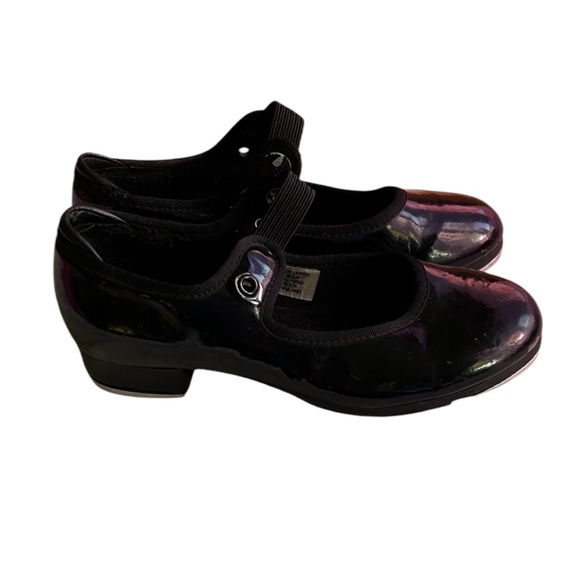 Bloch Girl's Tap Flats Black, size 11.5 - Picture 2 of 4